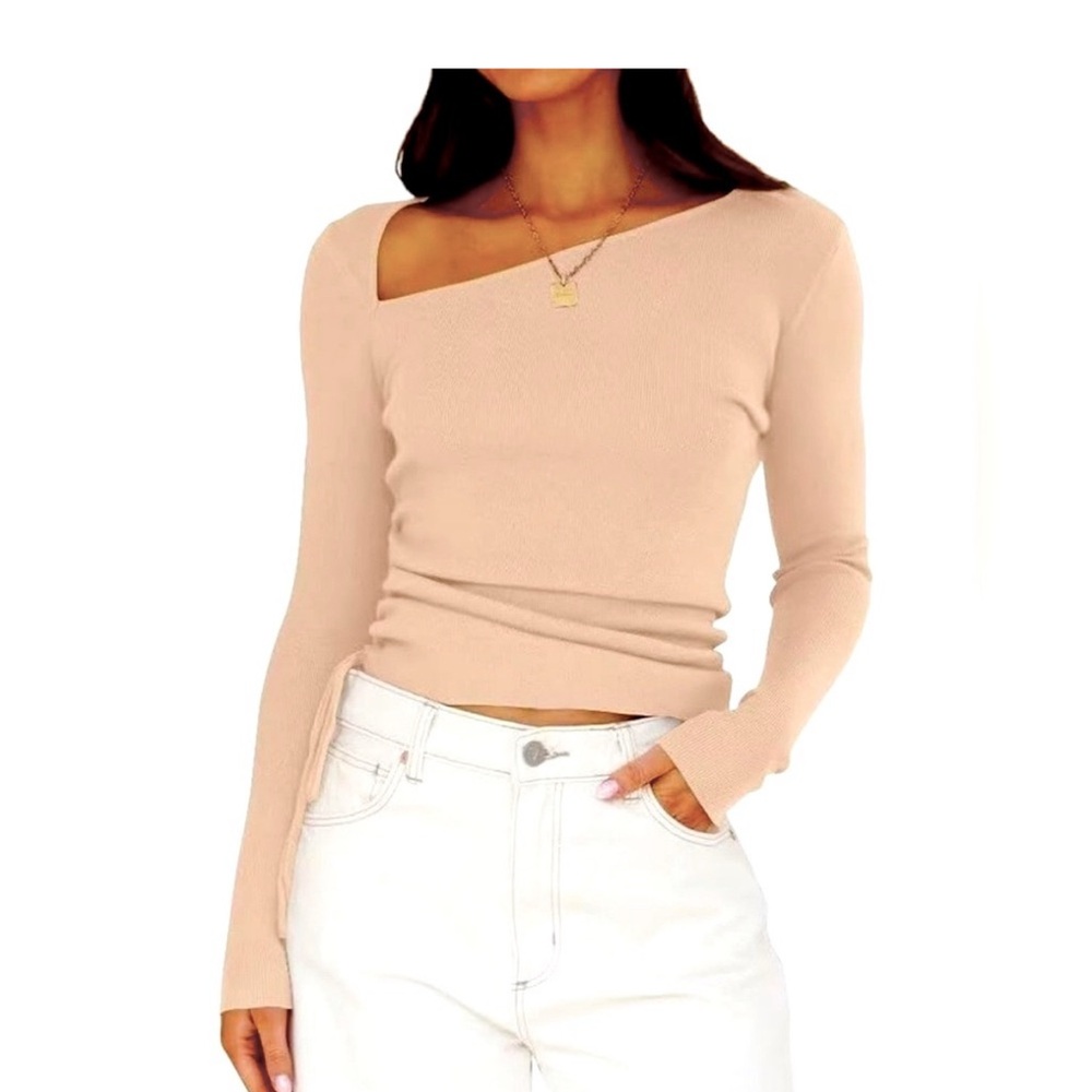 YYA NWT ASYMMETRICAL RIBBED NECK TOP & Off the shoulder
